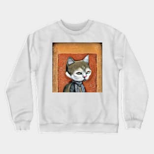 An old cat Crewneck Sweatshirt